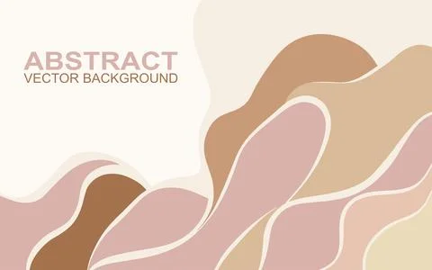 Abstract horizontal background with pastel waves. Stock-Illustration