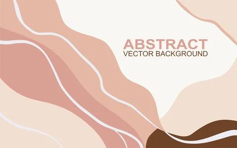 Abstract horizontal background with pastel waves. Stock Illustration