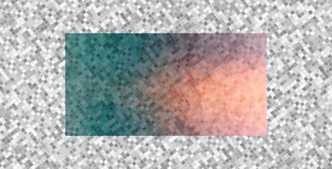 Abstract horizontal background of small square shapes. Stock Illustration