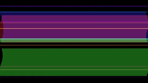 Abstract horizontal bands of green, maroon, black, and blue with subtle var.. Stock Footage 335442378