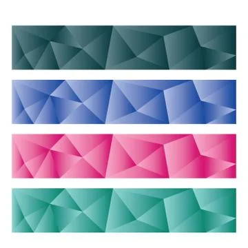 Abstract horizontal banner templates Stock Illustration