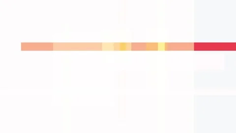 Abstract horizontal bar with gradient of red to orange and yellow, isolated.. Stock Footage 335430899