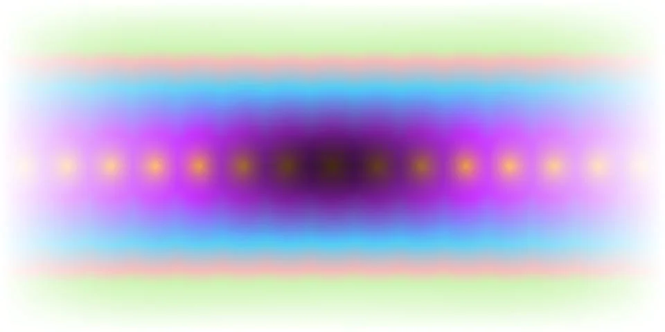 Abstract horizontal gradient background with soft blurred colorful light band Stock Illustration
