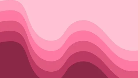 Abstract Horizontal Gradient Flow with Smooth Curves on Light Background Stock Illustration