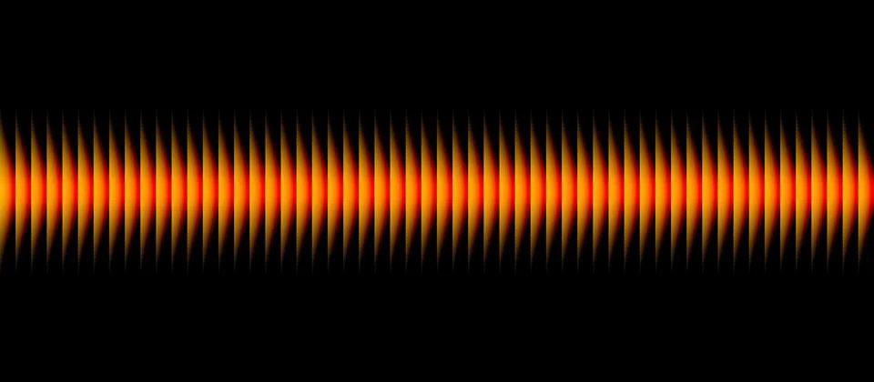 Abstract Horizontal Gradient Interference Pattern with Bright Center and Da.. Stockillustratie
