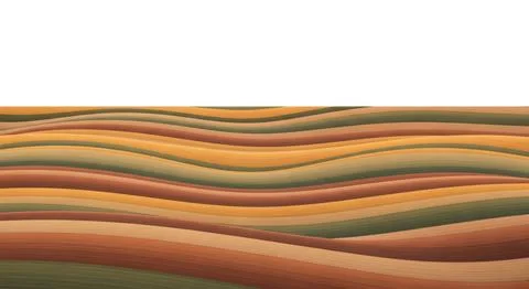 Abstract horizontal layers warm earth tones rippling waves gentle texture l.. Stock Illustration
