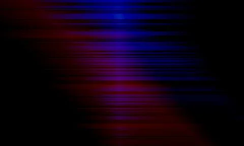 Abstract horizontal light red and blue stripe lines on black background. Stock Illustration