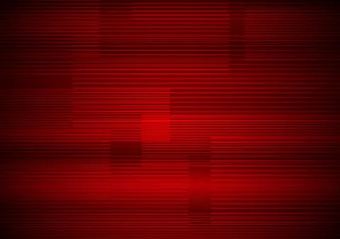 Abstract horizontal line pattern on red background modern design Stock Illustration