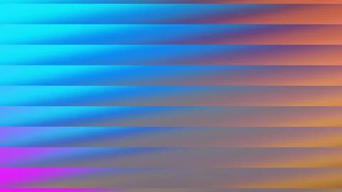 Abstract horizontal lines of vibrant blue and orange hues with subtle purpl.. Illustrazione stock