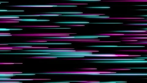 Abstract horizontal neon laser light streaks high speed motion Stock Footage 346865793