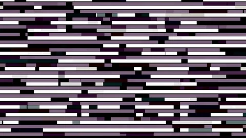 Abstract horizontal parallel rows of short lines moving into the different Stock Footage 125305143