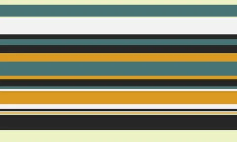 Abstract horizontal stripe pattern in muted teal, gold, and black.  Perfect f Stock Illustration