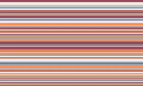 Abstract horizontal striped pattern in muted tones of orange, grey, and burgu Illustrazione stock