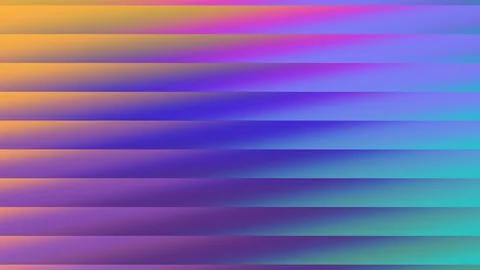 Abstract horizontal stripes of vibrant gradient colors blending together se.. Illustrazione stock