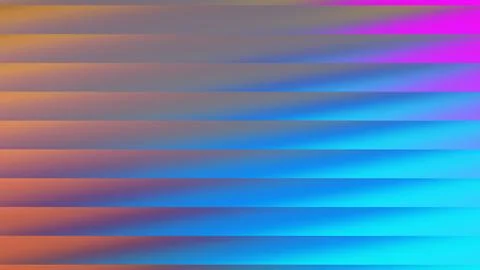 Abstract horizontal stripes of vibrant orange blue and magenta create a fut.. Illustration