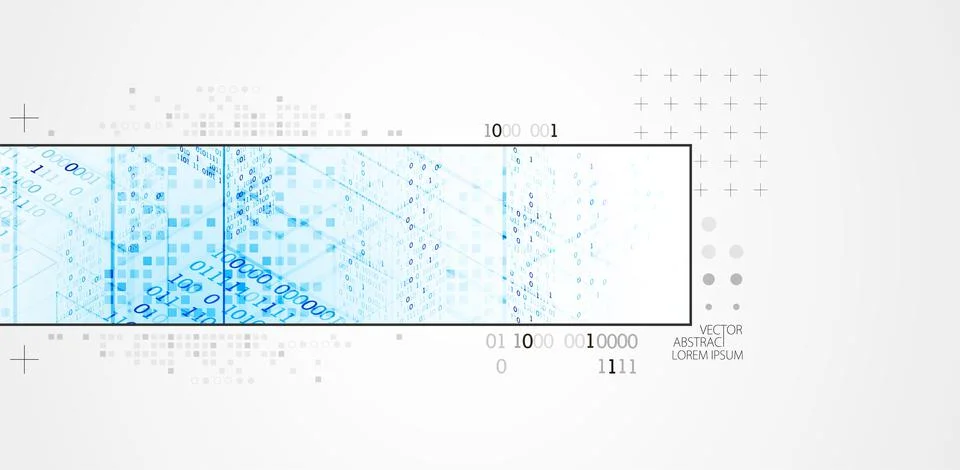 Abstract horizontal technology background. Communication concept, futuristic  Stock Illustration