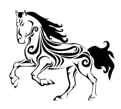 Abstract horse Stock Illustration