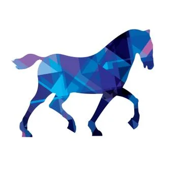 Abstract horse Stock Illustration