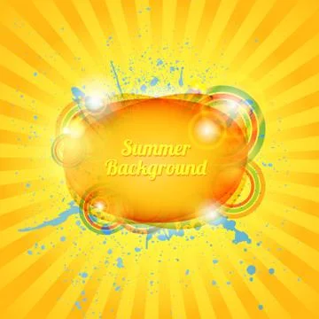 Abstract hot summer background. Stock Illustration