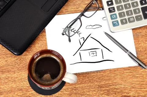 Abstract  house Stock Illustration