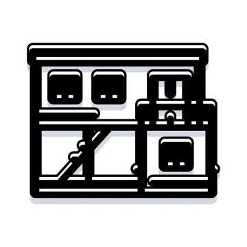 Abstract house interior design architectural blueprint Stock Illustration