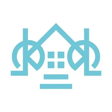 Abstract house logo Stock Illustration