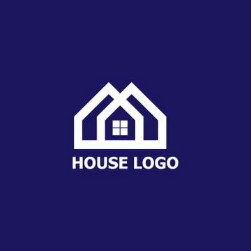 Abstract house logo vector icon Stock Illustration