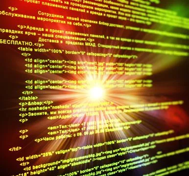 Abstract html code background Stock Illustration