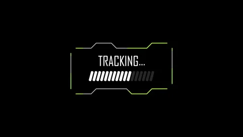 Abstract hud element with progress bar tracking loading animation. Hud fram.. Video stock 334229755