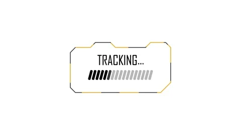 Abstract hud element with progress bar tracking loading animation. Hud fram.. Stock Footage 336203254