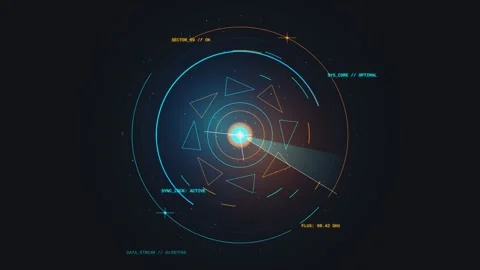 Abstract hud motion graphic animation with target scanning interface and da.. Stock Footage 340654842