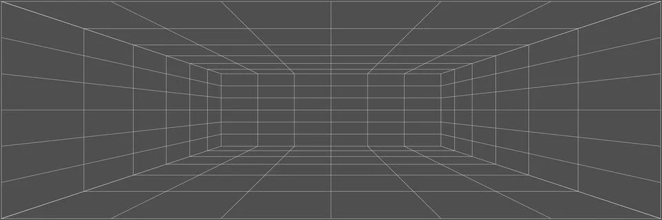Abstract hud wireframes, cyberpunk elements and perspective black grid. Surre Stock Illustration