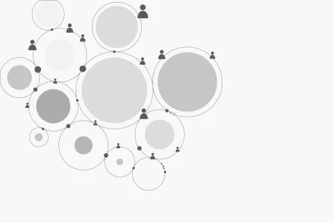 Abstract human connection. Illustrazione stock