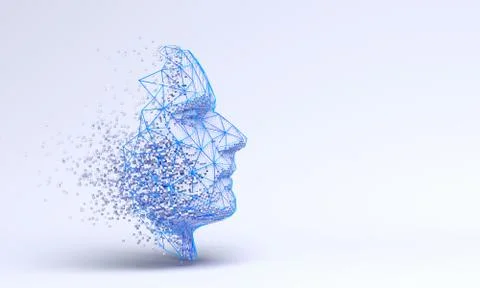 Abstract Human Face Stock Illustration