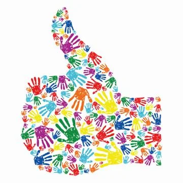 Abstract human hand Stock Illustration