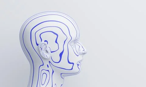 Abstract Human Head Stock Illustration