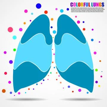 Abstract human lung for your design. Vector illustration Illustrazione stock
