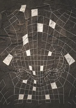 Abstract human nose Stock Illustration