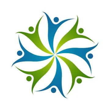 Abstract human or people vector icon and symbol design Illustrazione stock