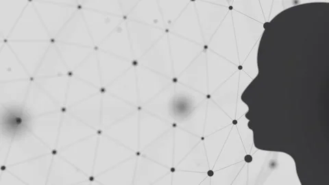 Abstract humanoid robot Stock Footage 137432706