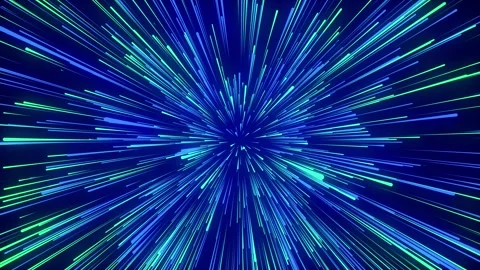 Abstract hyper speed background. Dynamic jump colors light lines on the speed. Stock-Footage 262237023