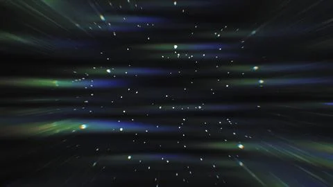 Abstract hyperdrive warp speed effect cosmic light rays blurred motion design Stock Illustration