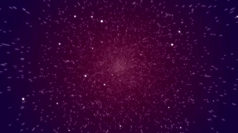 Abstract hyperspace background with neon glowing rays and stars in motion Stock Footage 281079654