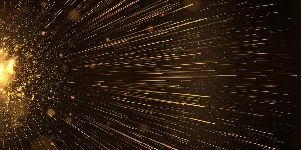 Abstract hyperspace glowing line explosion effect. Illustrazione stock