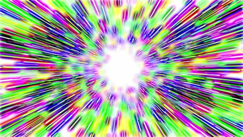Abstract hyperspace tunnel Stock Footage 90521648