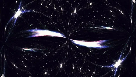 Abstract hyperspace warp starburst flight cosmic wormhole background animatio Video stock 342608289