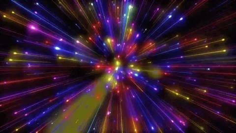 Abstract hyperspeed jump on space Stock Footage 148185625