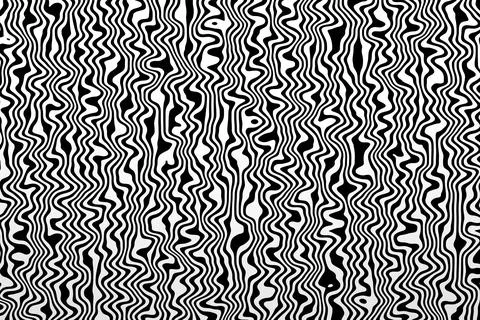 Abstract hypnotic and geometric stripes pattern. Linear pattern in black and  Stockillustratie