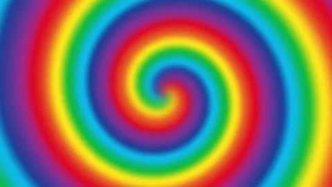 Abstract hypnotic background. Endless seamless swirling funnel of different Stock Footage 164942179