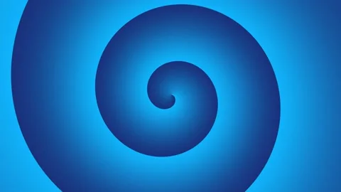 Abstract hypnotic background. Endless seamless swirling funnel of blue and cyan Stock Footage 165107998